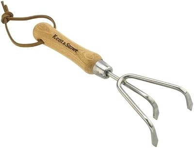 Kent & Stowe Stainless Steel Hand 3 Prong Cultivator FSC 100 Percent