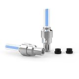 Nogis Wheel Valve Light, Front and Rear Aluminum Wheel Valve Cap Light Set, Waterproof Wheel Light Tire Lights for Car Bike Bicycle Motorcycle, 2 Pack(Red,Blue,Green)