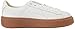PUMA Women's Basket Platform Core Sneaker, Puma White-Puma White,7.5 M US