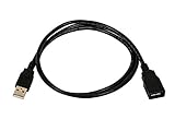 Monoprice 3-Feet USB 2.0 A Male to A Female Extension 28/24AWG Cable (Gold Plated) (105432)