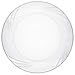 Aya's Cutlery Kingdom Disposable Clear Plastic Plates - 50 Pack - 6.5” Round Dessert and Appetizer Size - Premium Quality Hard and Elegant Party Goods - For Parties and Everyday Use