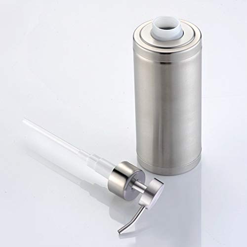 GICASA Premium Stainless Steel Countertop Soap Dispenser, Liquid Hand Soap Dispenser for Kitchen and Bathroom