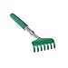 Docooler Telescopic Back Scratcher Massager Metal Compact Extendable 5 Section 16.5-50cm, 20-68cm (20-68cm, Green)