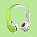 LilGadgets Connect+ Wired Kids Headphones for School with Microphone, Volume Limiting & Noise Reduction On-Ear Headset with Cord, SharePort Technology & SoftTouch Padding, Green Headphones for Kids