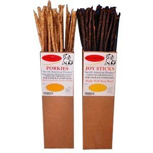 545003 80-Count Fuds Pork Beef And Beacon Rawhide Sticks For Pets, 36-Inch