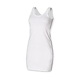 Skinni Fit Ladies/Womens Extra Long Stretch Tank Top / Vest (XL) (White)