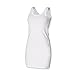 Skinni Fit Ladies/Womens Extra Long Stretch Tank Top / Vest (XL) (White)