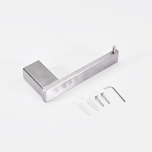 aimadi 4-Piece Bathroom Hardware Accessory Set - with 24"" Towel Bar Set Stainless Steel Wall Mounted, Brushed Nickel