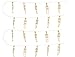 Skeleton Garland - 8 Feet Long 96 Inches Glow-in-The-Dark Skeleton Banner with 10 Skull Figurines for Halloween Decoration Party Supplies