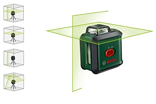 Bosch Kreuzlinienlaser UniversalLevel 360 mit Premium-Stativ (vertikale + horizintale Laserlinien inkl. 360° zum Ausrichten im ganzen Raum) – Bild 4