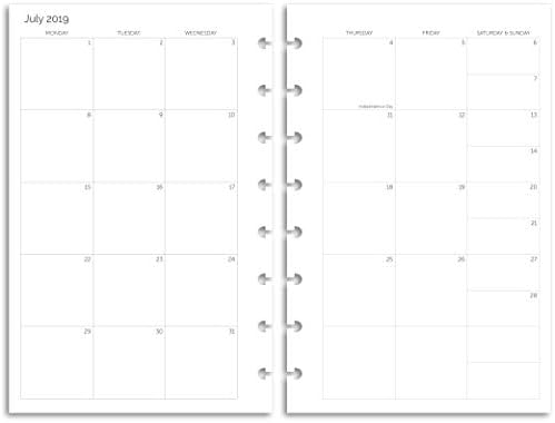 Eleven Discs July 2019–June 2020 Academic Year Monthly Planner - Discbound - Junior Size (40 Sheets)