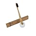 MCHEETA Bamboo Toothbrush - PURITY BRUSH - Compact Bristles - 100% Natural, Plant Based, BPA Free with Recycled Packaging (1 count)