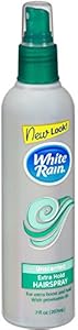 Image of White Rain Aerosol Hairspray Unscented, Extra Hold 7 Oz, 3-Pack
