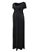 Jinson Women's Basic Maternity Soild Short Sleeve Long Maxi Dress Vestido with Empire Waist for Pregnancy