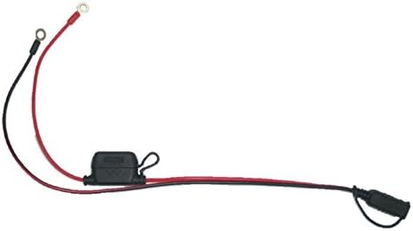 Bosch Connection Cable for Battery Chargers, Battery Cable with Ring Lugs and 10 A Fuse, Original Quality Spare Part