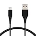 Amazon Basics MFi-Certified USB-A to Lightning, Cable for Apple iPhone and iPad - 3 Feet (0.9 Meters), Black