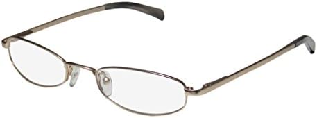 D&A Dance Mens/Womens Rx-able For Young People Designer Full-rim Flexible Hinges Eyeglasses/Glasses (51-20-135, Gold)