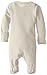 L'ovedbaby Baby Girls Organic Snap One-Piece Footies, Buttercream, 9-12 Months US