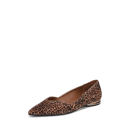 Naturalizer Women's Havana Ballet Flat Brown Leopard Print Suede 6 W at Amazon