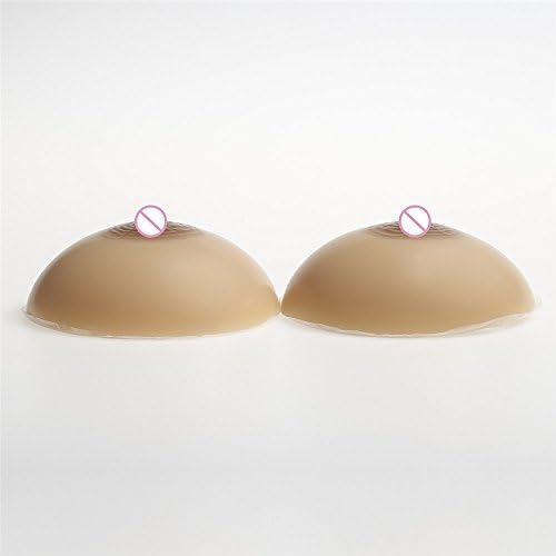 Zhonghaisun 500g/Pair Realistic Brown Silicone Breast Men Artificial Fake Breast Shemale Transgender Crossdresser Transvestite Boobs