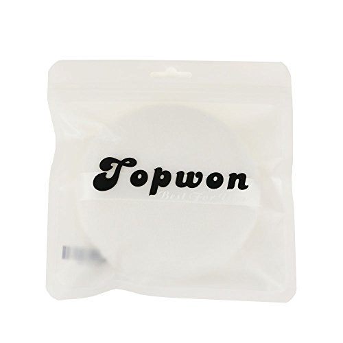 Topwon 4'' Loose powder Puff Body Puff W Ribbon (10cm) 6Pcs