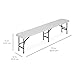 Best Choice Products 6 foot Portable Folding Bench, Sturdy Lightweight Plastic Multipurpose Bench Seat for Indoor Outdoor Use - White