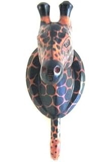 Amazon Com Giraffe Coat Hook Animal Wall Hook Safari Decor Giraffe Statue Oma Brand Home Kitchen
