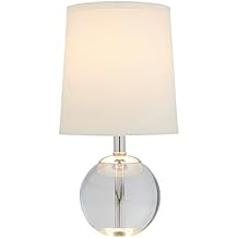 Stone & Beam Modern Mini Table Lamp, with Bulb, 14" x 7" x 7", White Shade