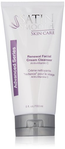 Satin Smooth Skin Care Facial Renewal Cream Cleanser, 5 Ounce (Best Face Wash For Smooth Skin)