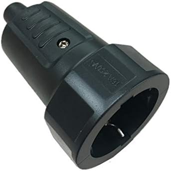 MAO YEYE Black 16A 250V PVC Shell Wiring Assembly Outlet connet European Standard Power Adaptor Detachable Female Socket