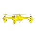 Tekstra Hubsan Spyder Micro Drone RC Quadcopter, Beginner Drone with Remote Controller, Magnetic Yellow