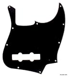 3 Ply Guitar Pickguard Fits 4 string Jazz Bass jb -BLACK (B40)