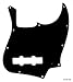 3 Ply Guitar Pickguard Fits 4 string Jazz Bass jb -BLACK (B40)