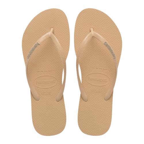 Slim Logo Pop Up Damen FlipFlop Golden 37 EU