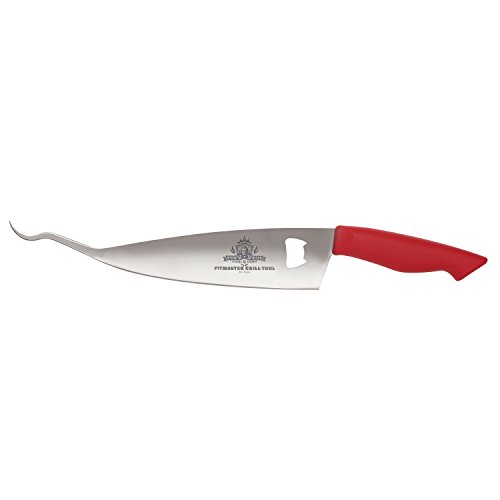 Myron Mixon Pitmaster 3 In 1 Grill Tool,  BBQ Chef Knife, Food Flipper Hook And Bottle Opener