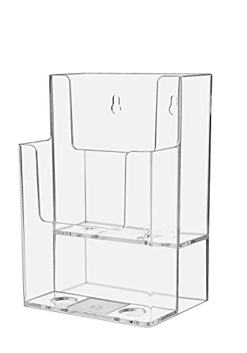 image for Marketing Holders Wall Brochure Rack Deep Pamphlet Document Display Li