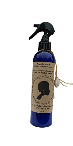 Moisturizing Hair Spray-infused with 5 different essential oils – Good for dry hair and parched scalp – 8 Oz. Bottle