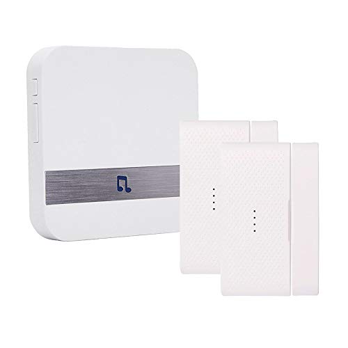 Wireless Door Open Chime, FullHouse Magnetic Door/Window Security Alarm Sensor and Plug-in Receiver (400FT Range, 5 Volume Levels and LED Indicators), Burglar Alert, Visitor Door Bell - Thumbnail 6