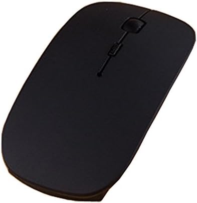 Auphi Wireless Rechargeable Ultra-thin 2.4G Wireless Portable Mini Mouse USB Optical for notebook,desktop,tablet pc and most smartphone(black)
