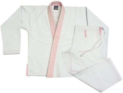 Proma Women's Brazilian Jui-Jitsu Uniform - White/Pink size F3