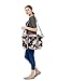 MOSISO Laptop Tote Bag for Women (17-17.3 inch), Canvas Rose Multifunctional Work Travel Shopping Duffel Carrying Shoulder Handbag Compatible with MacBook, Notebook and Chromebook, Black