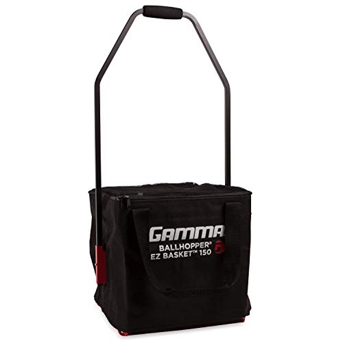 Gamma Ballhopper Premium EZ Tennis Travel Cart 150 & EZ Ball Basket