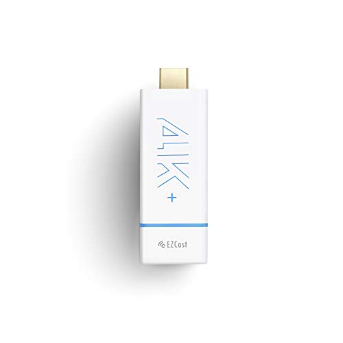 EZCast 4K Wireless Display Receiver, Supports 2.4/5GHZ WiFi, Compatible with Android, iOS, Windows, MacOS, DLNA, Miracast, Airplay mirroring