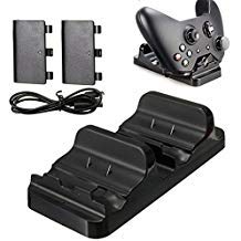 Xbox One Battery Charger,Lyyes Dual Charging Station with 2 Batteries Charger for Xbox One Wireless Controller