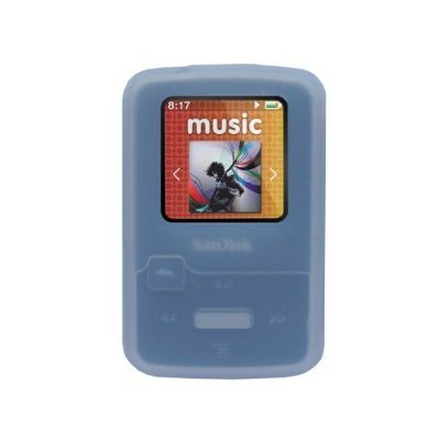 Clear Rubber Soft Silicone Skin Cover Case for SanDisk SDMX22 Sansa Clip Zip 4GB 8GB