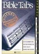 Bible Tab: Black Tab, Gold Symbols, & White Strip W/Black Lettering