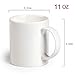 8PCS Sublimation Coffee Mug Blanks 11oz White Coffee Cup Set Ceramic Mugs for Coffee Tea Cocoa Milk,Personalized Gifts for Christmas,Halloween,Birthday,Father's Day