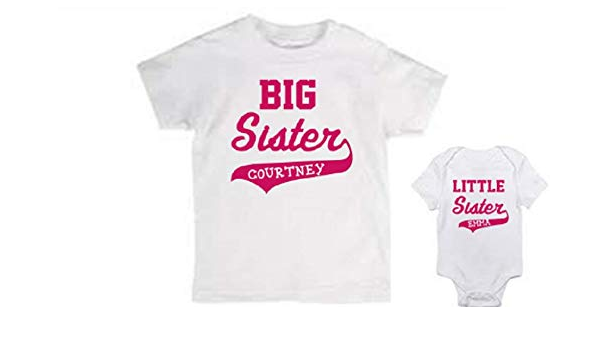 personalized big sister little sister shirts