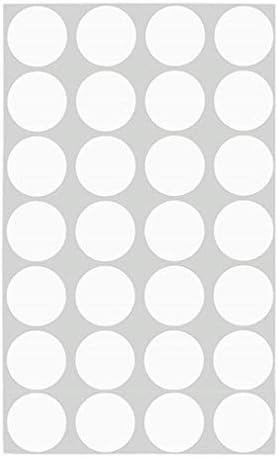 616 Pcs White Dot Stickers, 40mm, 22 Sheets Circle Sticker Paper Sheets Round Coding Self-Adhesive Label Paper - 28 Labels per Sheet