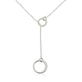 Infinity Lariat Necklace Sterling Silver Infinity Pendant Infinity Necklace Eternity Necklace